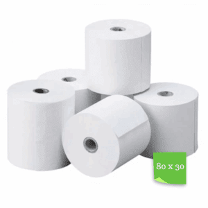 Caja x 100 rollos 80x30 térmico