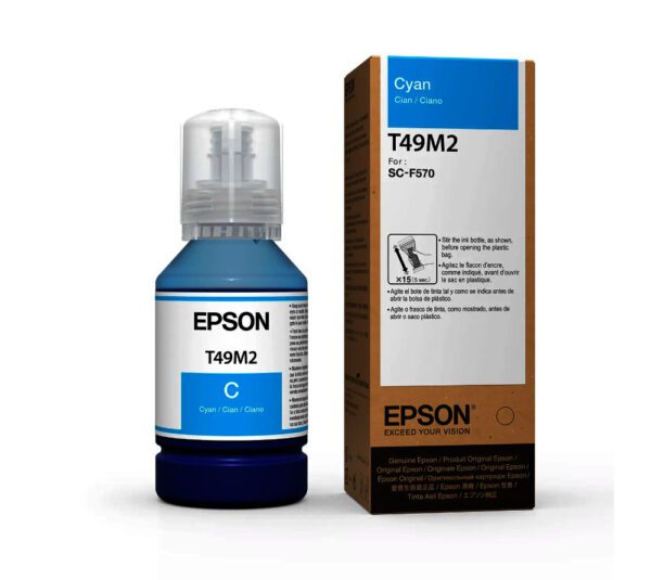 Botella de Tinta Cyan T49M Epson F170, F570 F571